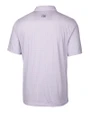 East Carolina (ECU) Pirates College Vault Cutter & Buck Pike Double Dot Print Stretch Mens Polo College Purple Mannequin Back