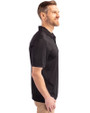 Michigan State Spartans College Vault Cutter & Buck Prospect Eco Textured Stretch Recycled Mens Short Sleeve Polo Black Side