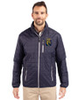 FIU Panthers College Vault Cutter & Buck Rainier PrimaLoft® Mens Eco Insulated Full Zip Puffer Jacket Dark Navy/Silver Front