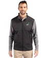 Portland State Vikings College Vault Cutter & Buck Stealth Hybrid Quilted Mens Full Zip Windbreaker Jacket Black Front