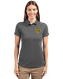 Missouri Tigers College Vault Cutter & Buck Advantage Eco Tri-Blend Pique Womens Polo Elemental Grey Front