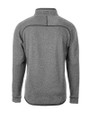 Louisville Cardinals College Vault Cutter & Buck Mainsail Sweater-Knit Mens Big and Tall Half Zip Pullover Jacket Polished Heather Mannequin Back