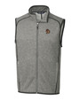 Oregon State Beavers College Vault Cutter & Buck Mainsail Sweater-Knit Mens Big and Tall Full Zip Vest POH_MANN_HG 1