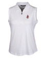 Washington State Cougars College Vault Cutter & Buck Forge Stretch Womens Sleeveless Polo White Mannequin