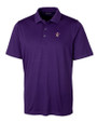 East Carolina (ECU) Pirates College Vault Cutter & Buck Forge Stretch Mens Polo College Purple Mannequin