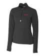 Texas Tech Red Raiders College Vault Cutter & Buck Traverse Stretch Eco Quarter Zip Womens Pullover Black Mannequin