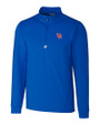 Ole Miss Rebels College Vault Cutter & Buck Traverse Stretch Eco Quarter Zip Mens Pullover Tour Blue Mannequin
