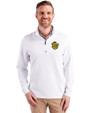 Missouri Tigers College Vault Cutter & Buck Traverse Stretch Eco Quarter Zip Mens Pullover White Front