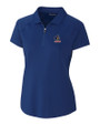Delaware Fightin' Blue Hens College Vault Cutter & Buck Forge Stretch Womens Short Sleeve Polo Tour Blue Mannequin