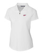 New Mexico State Aggies College Vault Cutter & Buck Forge Stretch Womens Short Sleeve Polo White Mannequin