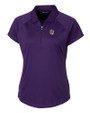 LSU Tigers College Vault Cutter & Buck Forge Stretch Womens Short Sleeve Polo College Purple Mannequin