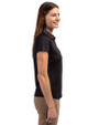 Northwestern Wildcats College Vault Cutter & Buck Forge Stretch Womens Short Sleeve Polo Black Side
