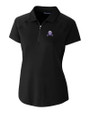 Northwestern Wildcats College Vault Cutter & Buck Forge Stretch Womens Short Sleeve Polo Black Mannequin