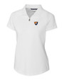 Illinois Fighting Illini College Vault Cutter & Buck Forge Stretch Womens Short Sleeve Polo White Mannequin
