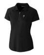 Ohio State Brutus Vintage Cutter & Buck Forge Stretch Womens Short Sleeve Polo Black Mannequin