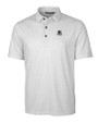 Portland State Vikings College Vault Cutter & Buck Pike Double Dot Print Stretch Mens Big and Tall Polo Charcoal Mannequin