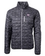 Texas Christian Horned Frogs College Vault Cutter & Buck Rainier PrimaLoft® Mens Eco Insulated Full Zip Printed Puffer Jacket BL_MANN_HG 