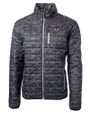 Louisville Cardinals College Vault Cutter & Buck Rainier PrimaLoft® Mens Eco Insulated Full Zip Printed Puffer Jacket Black Mannequin