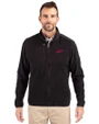 New Mexico State Aggies College Vault Cutter & Buck Cascade Eco Fleece Mens Full Zip Jacket Black Front