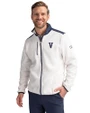Villanova Wildcats College Vault Cutter & Buck Cascade Eco Fleece Mens Full Zip Jacket Shell/Navy Blue Front