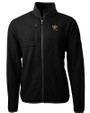 Louisville Cardinals College Vault Cutter & Buck Cascade Eco Fleece Mens Full Zip Jacket Black Mannequin