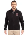Washington State Cougars College Vault Cutter & Buck Cascade Eco Fleece Mens Full Zip Jacket Black Front