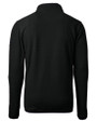 Louisville Cardinals College Vault Cutter & Buck Cascade Eco Sherpa Fleece Mens Big & Tall Quarter Zip Jacket Black Mannequin Back