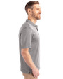 Marshall Thundering Herd College Vault Cutter & Buck Forge Stretch Mens Big and Tall Polo Polished Medium Gray Side