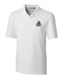 Utah State Aggies College Vault Cutter & Buck Forge Stretch Mens Big and Tall Polo White Mannequin
