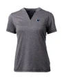 Penn State Nittany Lions Cutter & Buck Forge Eco Heathered Stretch Womens Blade Top Charcoal Heather Mannequin