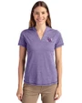 Stephen F Austin Lumberjacks Cutter & Buck Forge Eco Heathered Stretch Womens Blade Top College Purple Heather Front