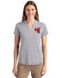 Western Kentucky Hilltoppers College Vault Cutter & Buck Forge Eco Heathered Stretch Womens Blade Top Polished Heather Front