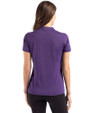 Texas Christian Horned Frogs College Vault Cutter & Buck Forge Eco Heathered Stretch Womens Blade Top Dark College Purple Heather Back