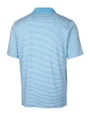FIU Panthers College Vault Cutter & Buck Forge Tonal Stripe Stretch Mens Big and Tall Polo Atlas Light Blue Mannequin Back