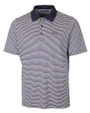 Old Dominion Monarchs College Vault Cutter & Buck Forge Tonal Stripe Stretch Mens Big and Tall Polo Liberty Navy Mannequin