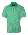 Marshall Thundering Herd College Vault Cutter & Buck Forge Tonal Stripe Stretch Mens Big and Tall Polo Kelly Green Mannequin