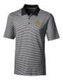 Missouri Tigers College Vault Cutter & Buck Forge Tonal Stripe Stretch Mens Big and Tall Polo Black Mannequin