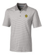 Missouri Tigers College Vault Cutter & Buck Forge Tonal Stripe Stretch Mens Big and Tall Polo Polished Medium Gray Mannequin