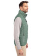 Tulane Green Wave College Vault Cutter & Buck Rainier PrimaLoft® Mens Eco Insulated Full Zip Puffer Vest Hunter Melange Side