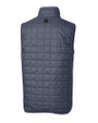Old Dominion Monarchs College Vault Cutter & Buck Rainier PrimaLoft® Mens Eco Insulated Full Zip Puffer Vest Anthracite Melange Mannequin Back