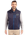 Old Dominion Monarchs College Vault Cutter & Buck Rainier PrimaLoft® Mens Eco Insulated Full Zip Puffer Vest Dark Navy Front