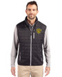 Missouri Tigers College Vault Cutter & Buck Rainier PrimaLoft® Mens Eco Insulated Full Zip Puffer Vest Black Front