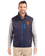 Virginia Hoos College Vault Cutter & Buck Rainier PrimaLoft® Mens Eco Insulated Full Zip Puffer Vest Dark Navy Front
