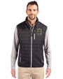 Wichita State Shockers College Vault Cutter & Buck Rainier PrimaLoft® Mens Eco Insulated Full Zip Puffer Vest Black Front