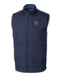 Gonzaga Bulldogs College Vault Cutter & Buck Stealth Hybrid Quilted Mens Windbreaker Vest LYN_MANN_HG 1