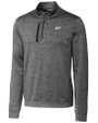 New Mexico State Aggies College Vault Cutter & Buck Stealth Heathered Mens Quarter Zip Elemental Grey Mannequin