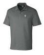Villanova Wildcats College Vault Cutter & Buck Genre Textured Solid Mens Polo Elemental Grey Mannequin