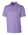 East Carolina (ECU) Pirates College Vault Cutter & Buck Forge Heathered Stretch Mens Polo College Purple Heather Mannequin