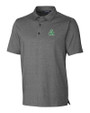 Marshall Thundering Herd College Vault Cutter & Buck Forge Heathered Stretch Mens Polo Charcoal Heather Mannequin