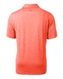 Virginia Hoos College Vault Cutter & Buck Forge Heathered Stretch Mens Polo College Orange Heather Mannequin Back